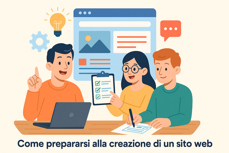 Come prepararsi alla creazione di un sito web