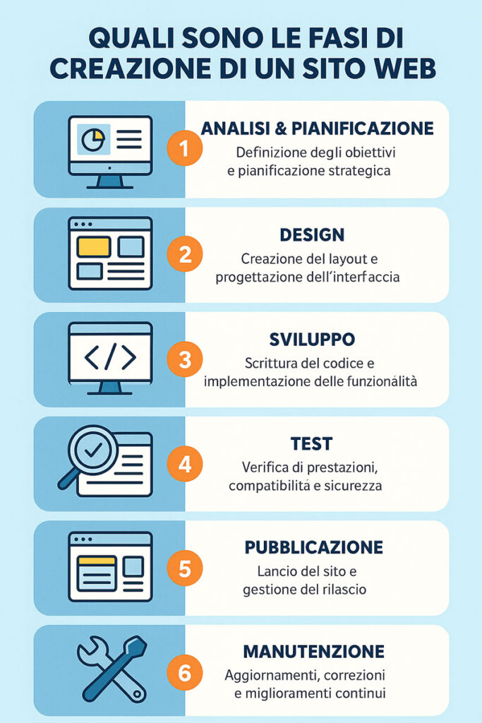 fasi nella realizzazione di un sito web