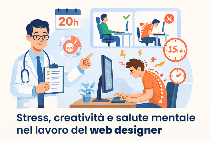 Stress, creatività e salute mentale nel lavoro del web designer